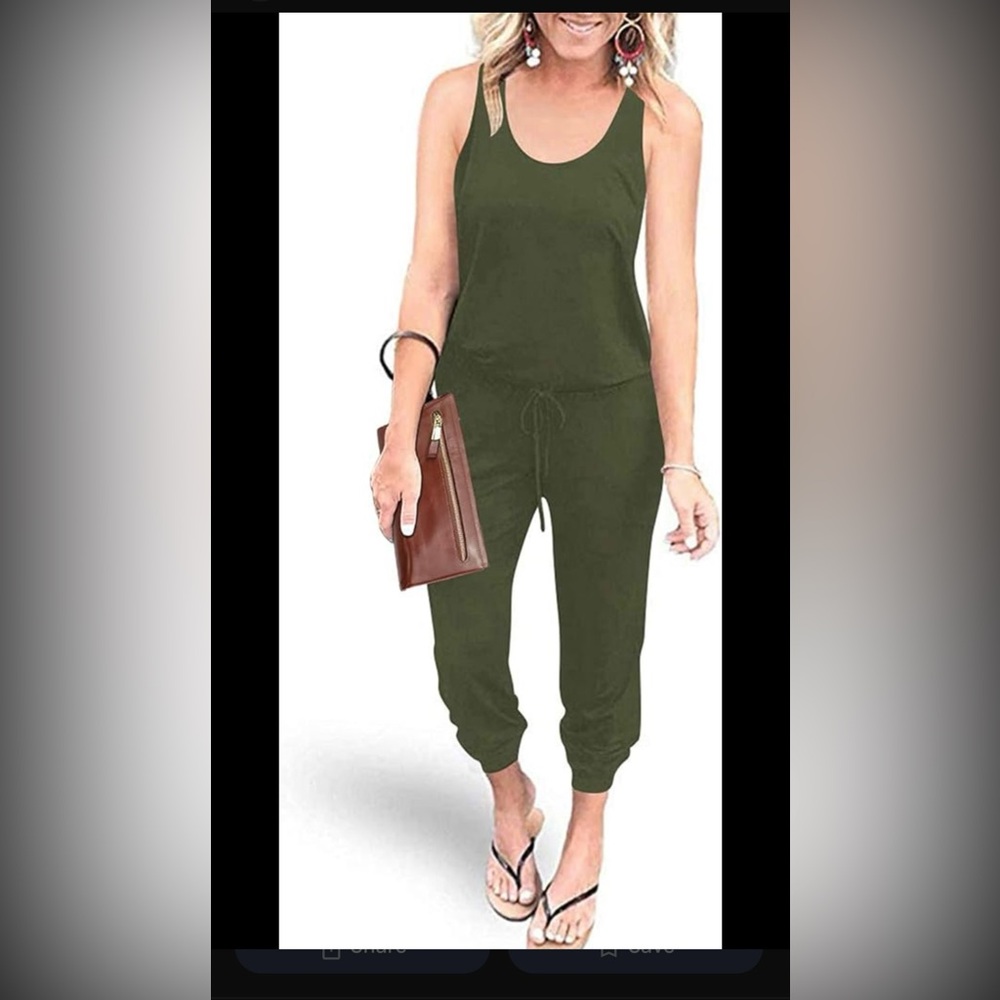 Olive Green Women's Jumpsuit